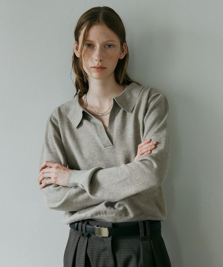 GARAGE OF GOOD CLOTHING「ポロ襟ニットプルオーバー」|ニット・セーター|