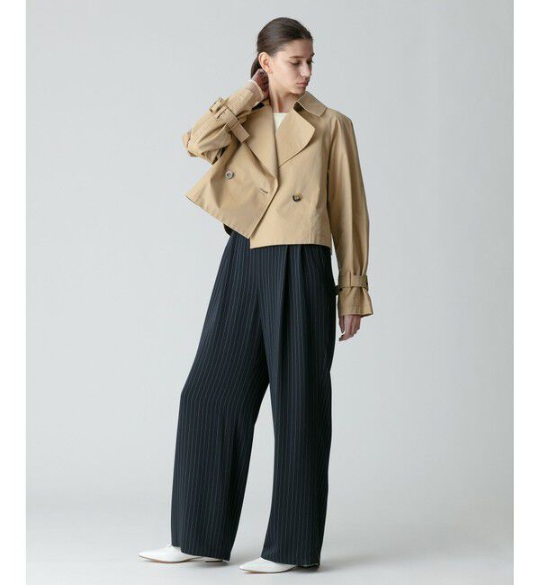 allureville「《ドラマ着用》ピンストライプサロペットパンツ」|オールインワン|