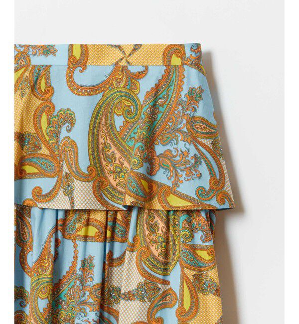 LOULOU WILLOUGHBY「【LOULOU WILLOUGHBY】RATTIペイズリーギャザースカート」|スカート|