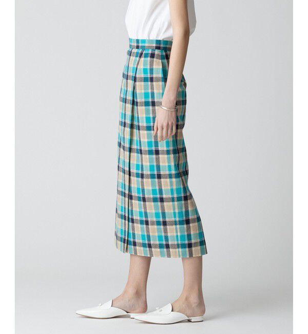 allureville「テクニカルチェックタイトスカート」|タイト|