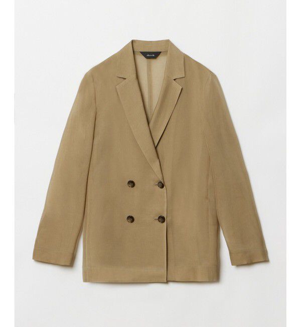 allureville「ワルツシアーオーガンジャケット」|テーラードジャケット|