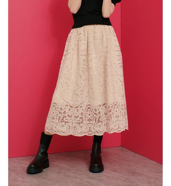 LOULOU WILLOUGHBY「【LOULOU WILLOUGHBY】モール刺繍スカート」|スカート|