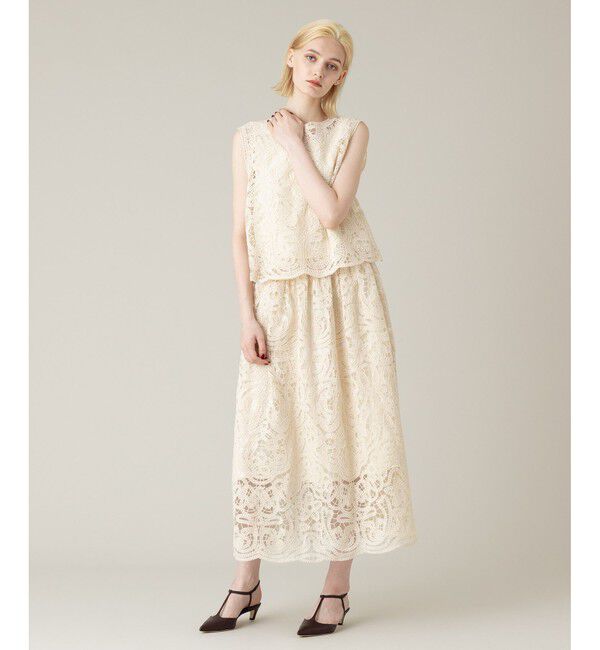 LOULOU WILLOUGHBY「【LOULOU WILLOUGHBY】モール刺繍スカート」|スカート|