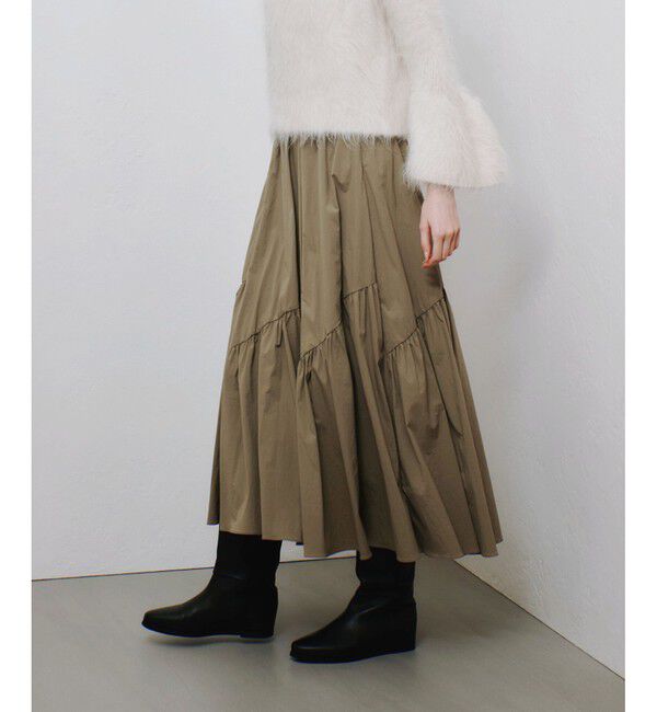 allureville「◇バイヤス切替ギャザースカート」|スカート|