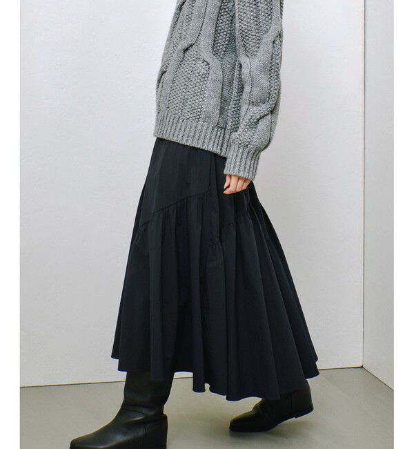 allureville「◇バイヤス切替ギャザースカート」|スカート|
