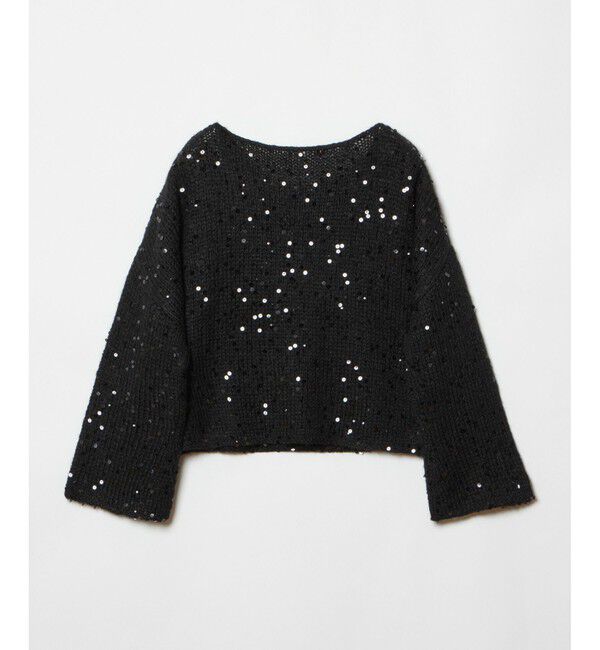 allureville「スパンコールモヘヤプルオーバー」|ニット・セーター|