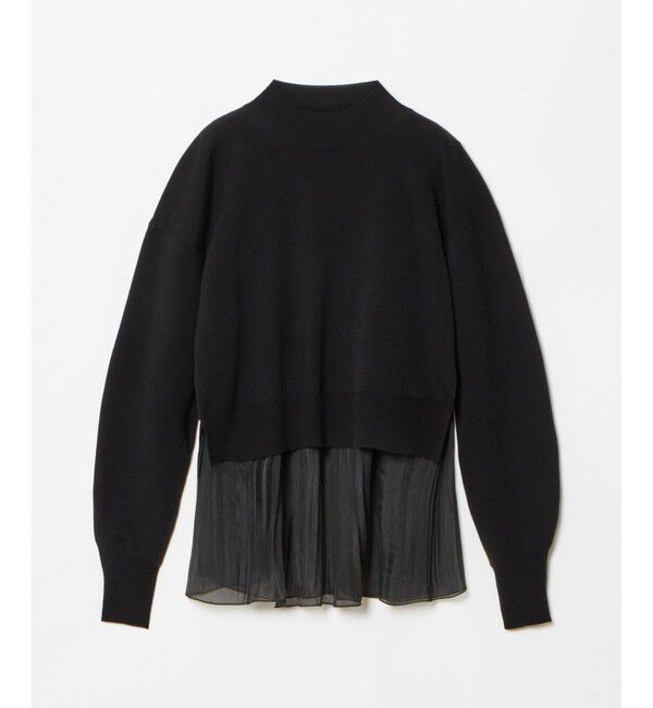 allureville「セットシアーペプラムプルオーバー」|ニット・セーター|