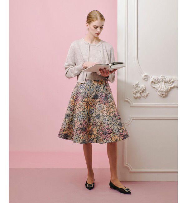 LOULOU WILLOUGHBY「【LOULOU WILLOUGHBY】ラメメランジェカーディガン」|カーディガン|