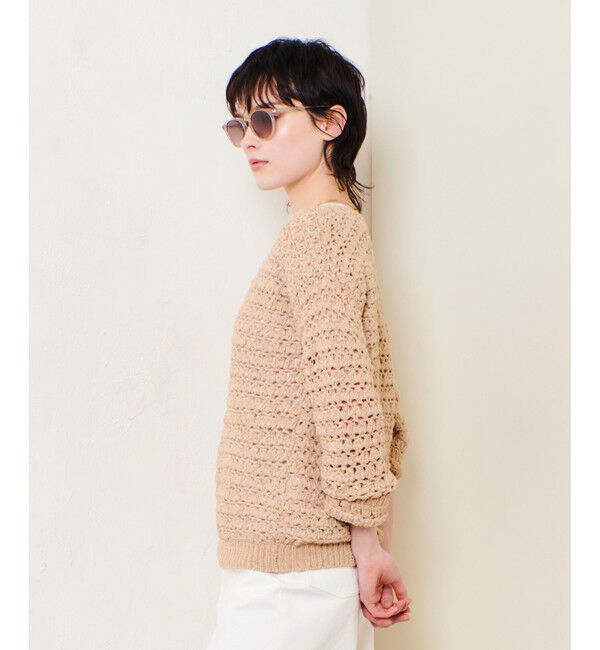 allureville「テープヤーンハンドニットプルオーバー」|ニット・セーター|
