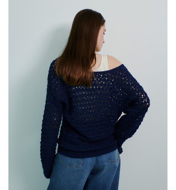 allureville「テープヤーンハンドニットプルオーバー」|ニット・セーター|