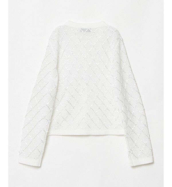 LOULOU WILLOUGHBY「【LOULOU WILLOUGHBY】シークインエンブロイダリーカーディガン」|カーディガン|