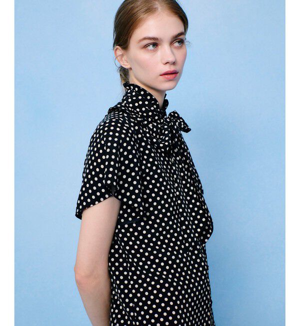 LOULOU WILLOUGHBY「◇【LOULOU WILLOUGHBY】デシンドットフレアスリーブブラウス」|シャツ・ブラウス|