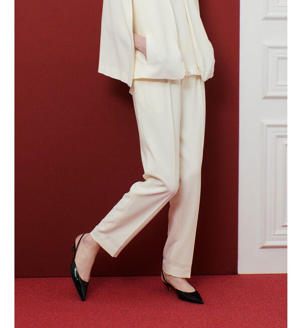 LOULOU WILLOUGHBY「【LOULOU WILLOUGHBY】ハイバックテーパードパンツ」|チノ|