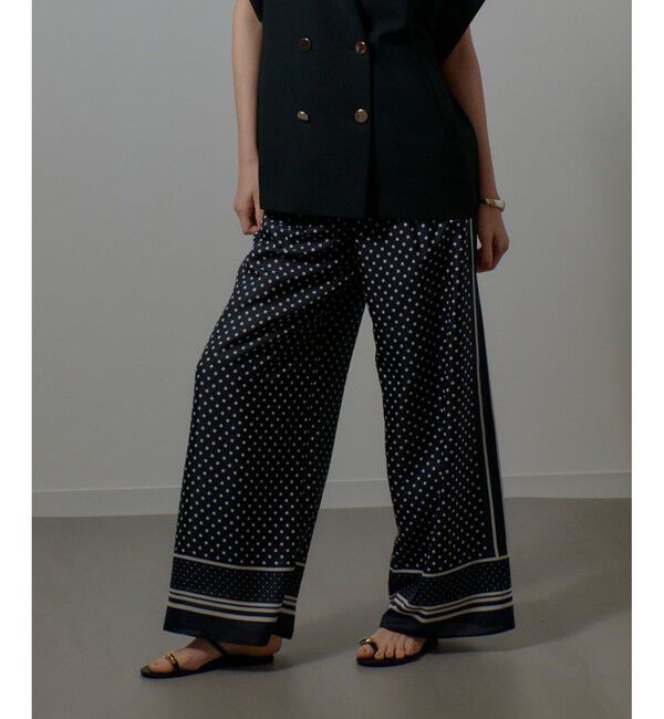 allureville「パネルドットプリントパンツ」|チノ|