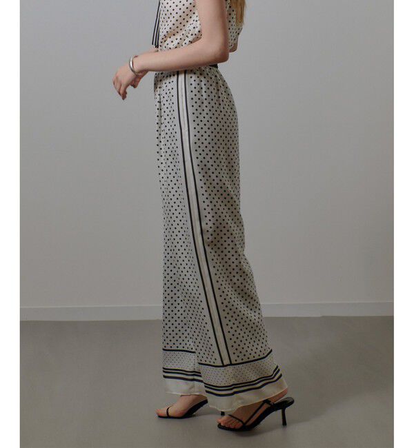 allureville「パネルドットプリントパンツ」|チノ|