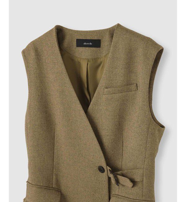 allureville「ツィードライクロングジレワンピース」|ワンピース|