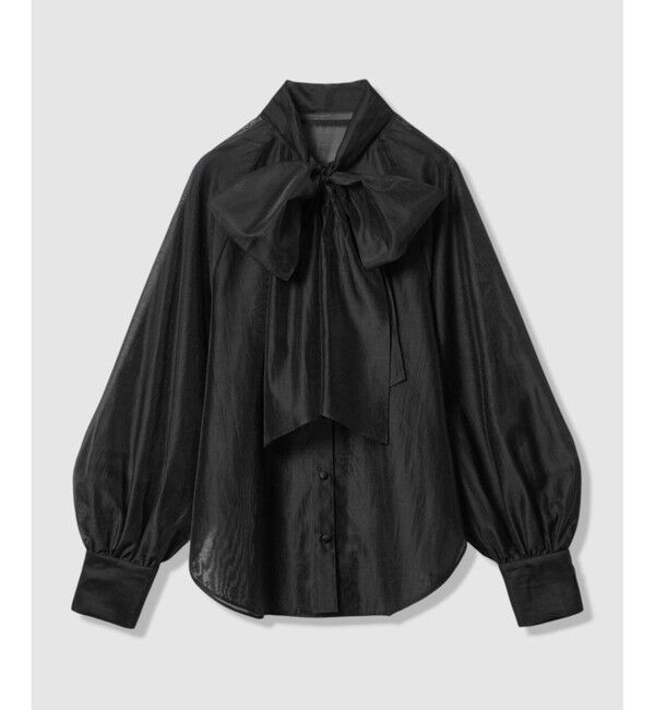 allureville「シルキーセルロースボウブラウス」|シャツ・ブラウス|