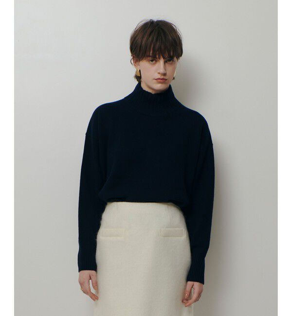 allureville「メリノウールオーバーサイズタートル」|ニット・セーター|