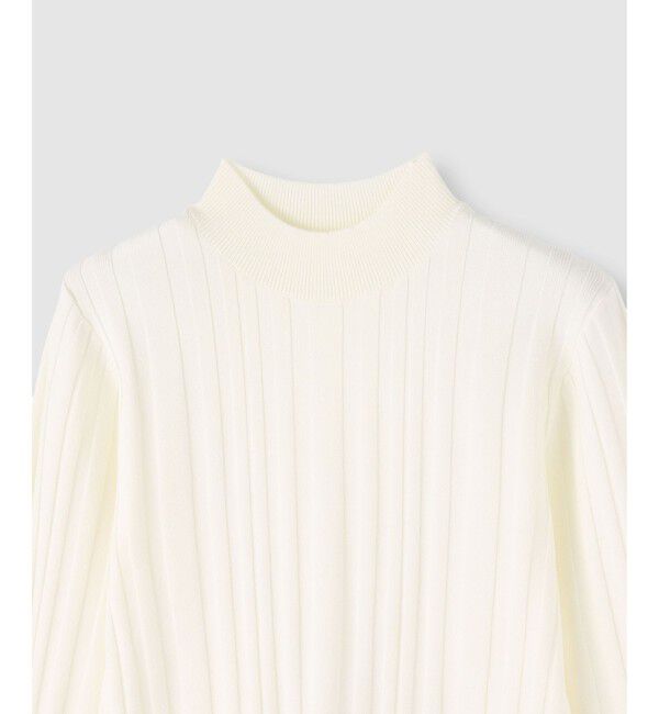 allureville「ストライプモックネックプルオーバー」|ニット・セーター|