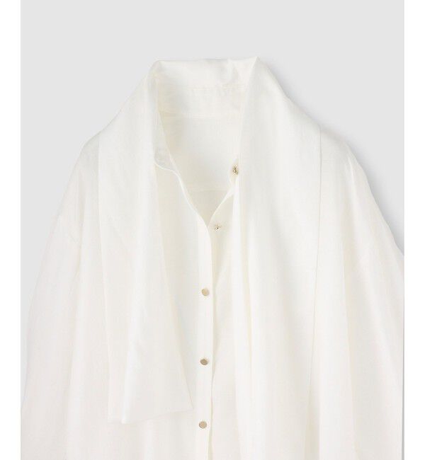 allureville「キュプラコットンビッグタイブラウス」|シャツ・ブラウス|