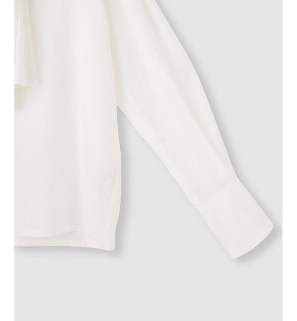 allureville「キュプラコットンビッグタイブラウス」|シャツ・ブラウス|