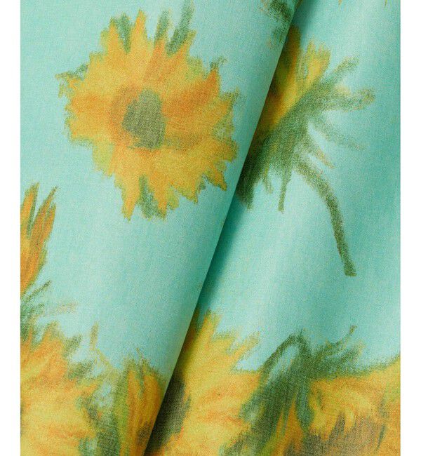 LOULOU WILLOUGHBY「 WEB 一部店舗限定【LOULOU WILLOUGHBY】サンフラワープリントバッククロスワンピース」|ワンピース|