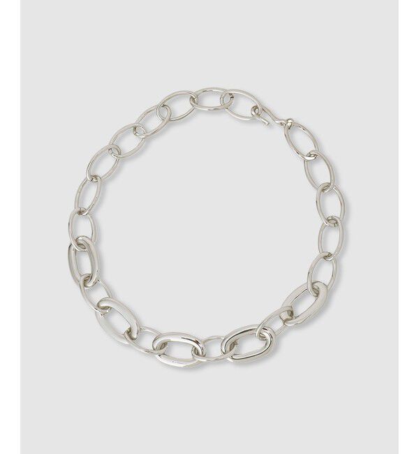 allureville「オーバルビッグチェーンネックレス」|ネックレス|シルバー
