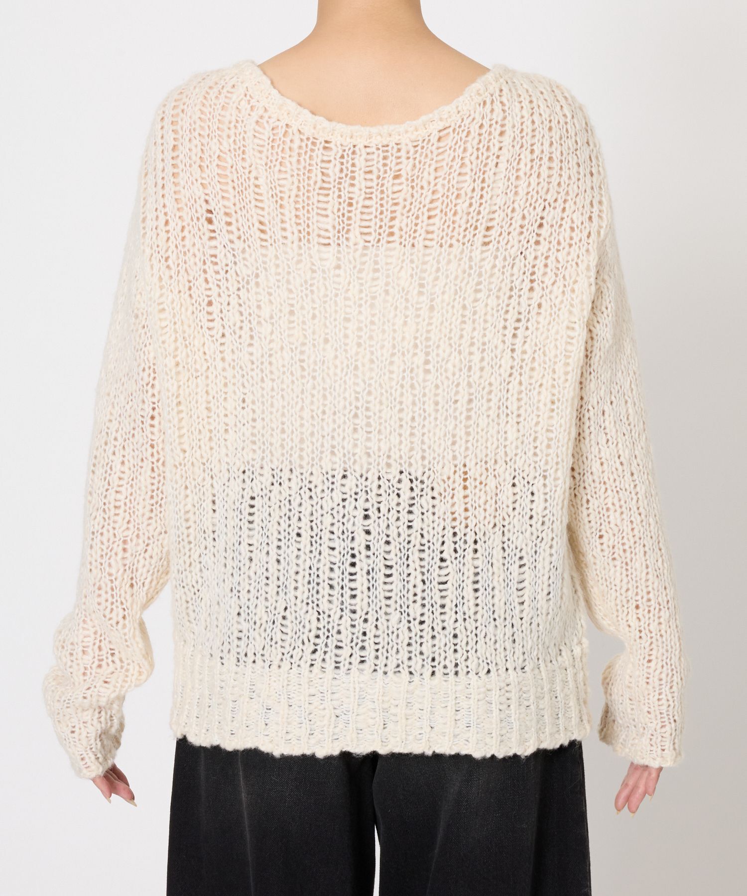 BABYLONE「ローゲージニット2WAYプルオーバー」|ニット・セーター|