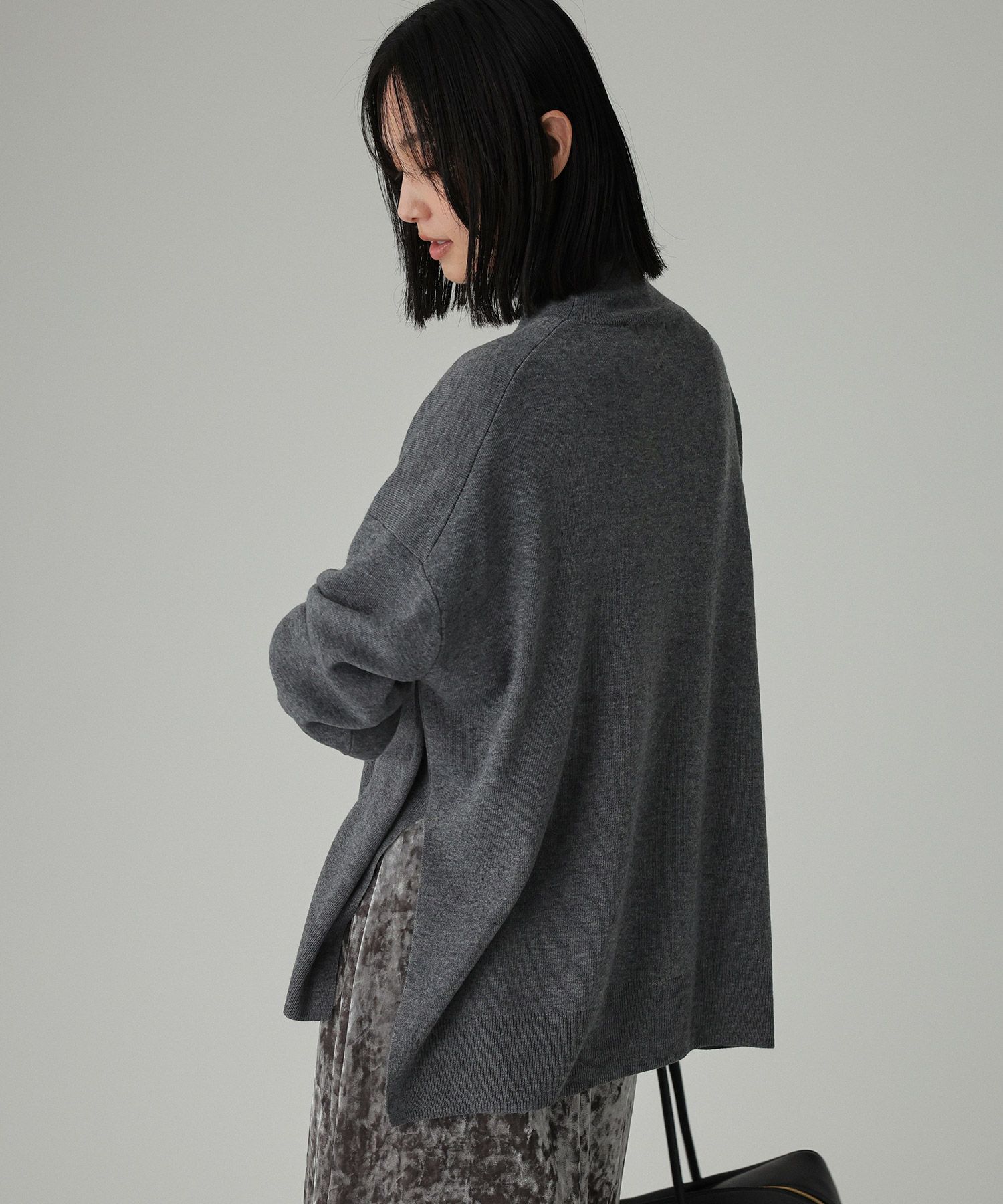 BABYLONE「ハイネックポンチョニット」|ニット・セーター|