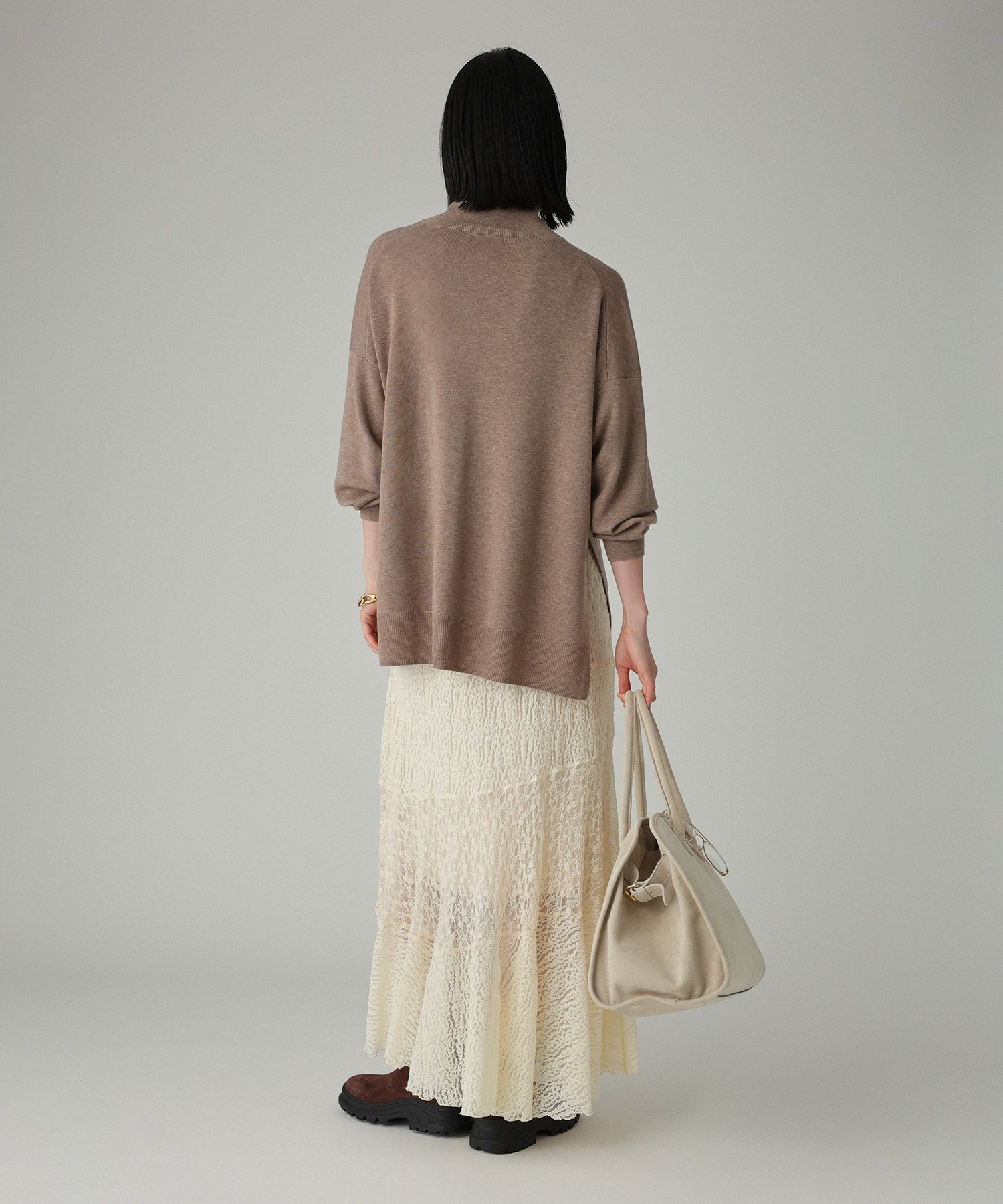 BABYLONE「ハイネックポンチョニット」|ニット・セーター|