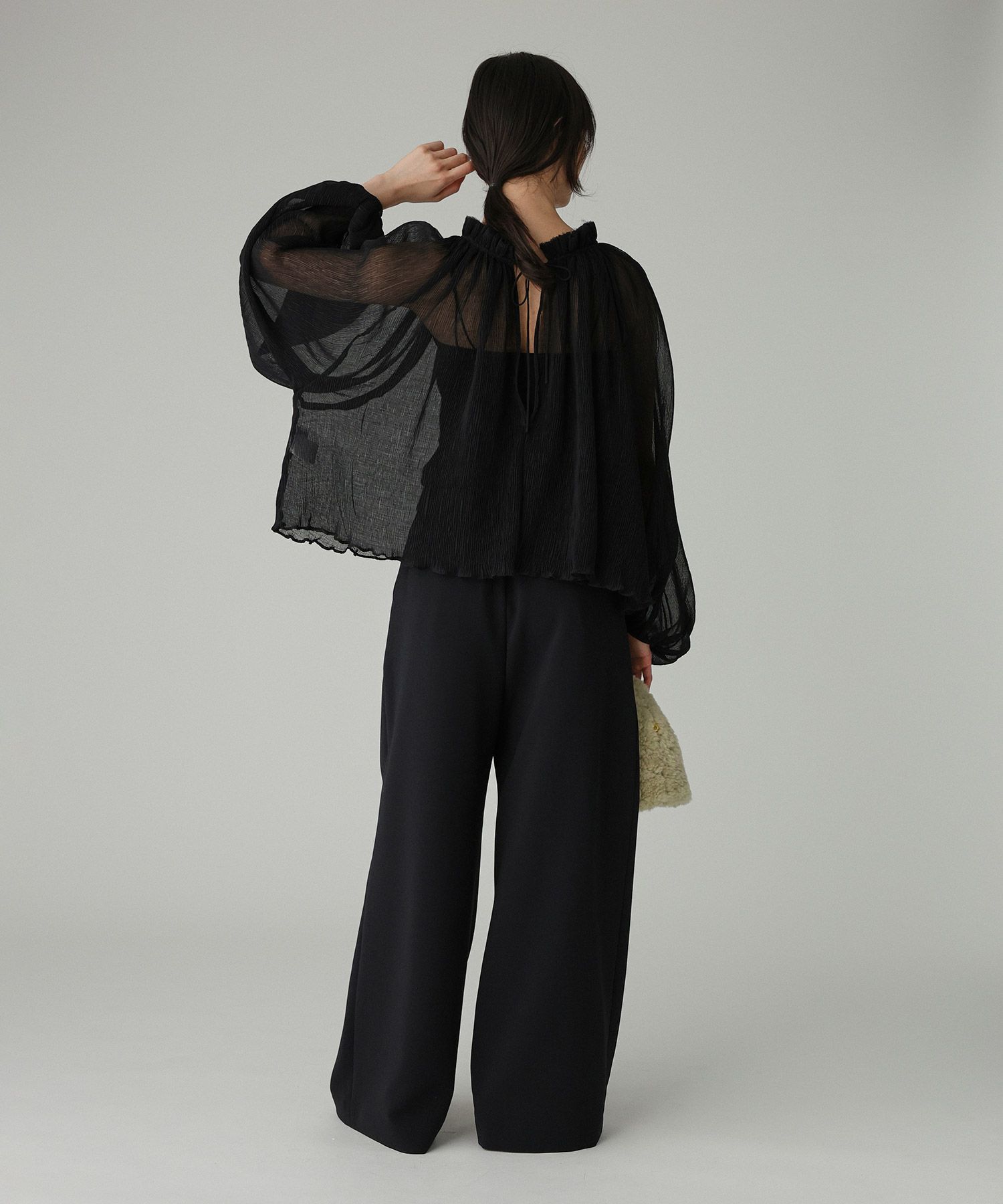 BABYLONE「2WAY楊柳ブラウス」|シャツ・ブラウス|