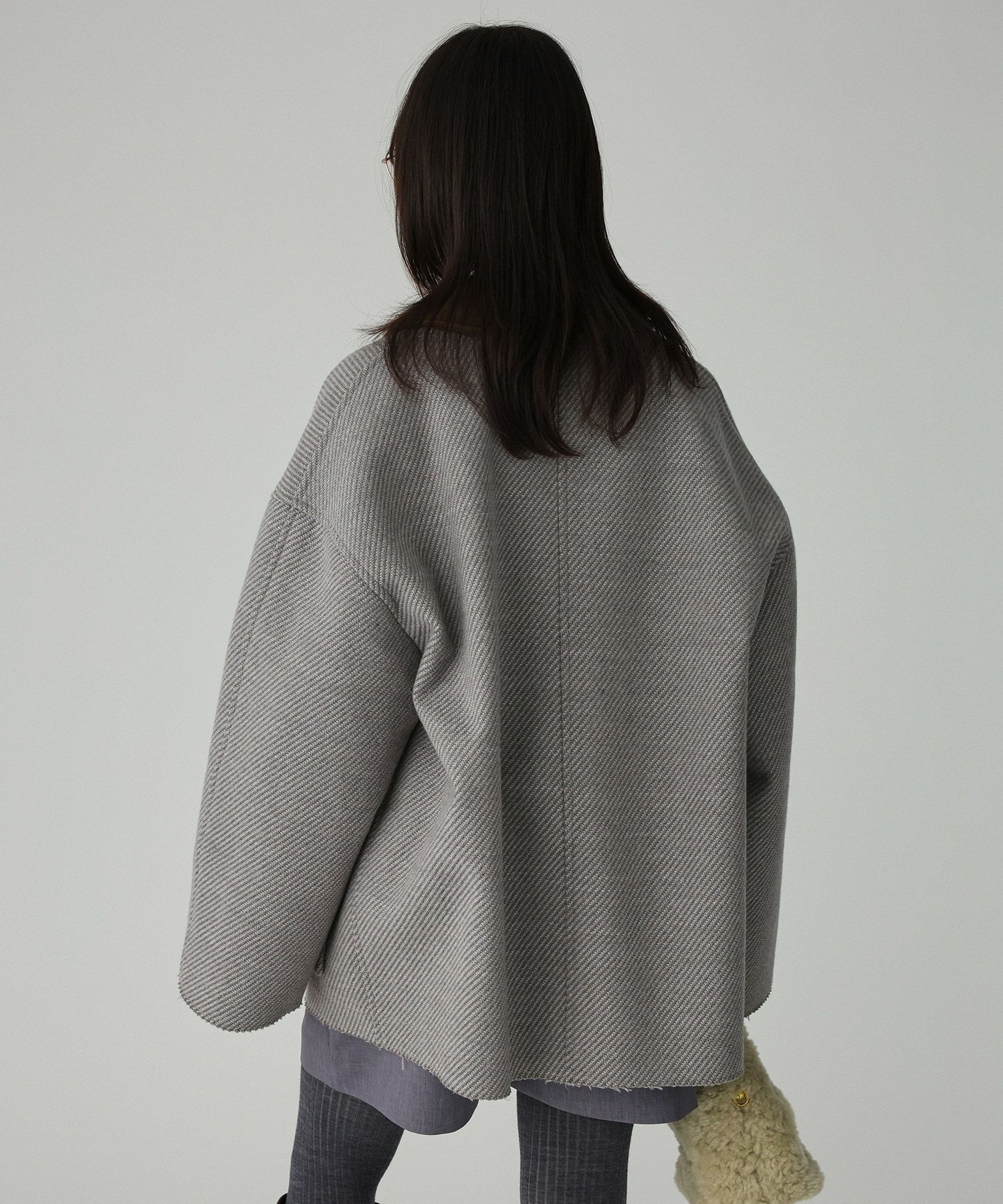 BABYLONE「カルゼボンディングコート」|ピーコート|