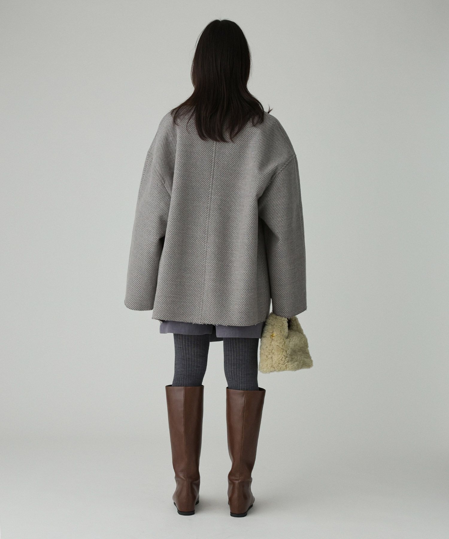 BABYLONE「カルゼボンディングコート」|ピーコート|