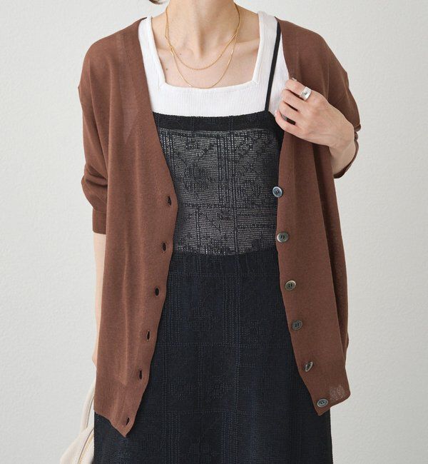  「【日焼け・冷房対策に◎】シアーカーディガン」|カーディガン|