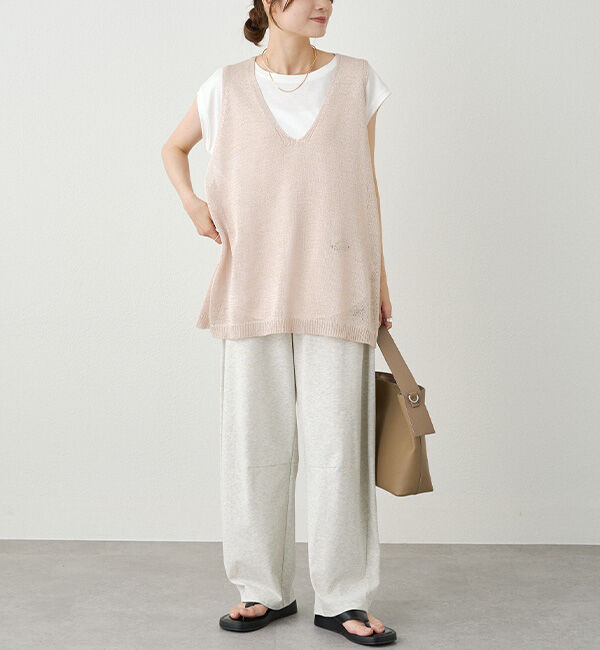  「テープヤーンニットベスト」|ニット・セーター|