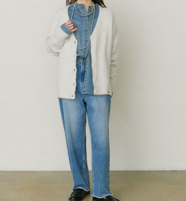  「【25th】FOXウールニットVネックカーディガン」|カーディガン|