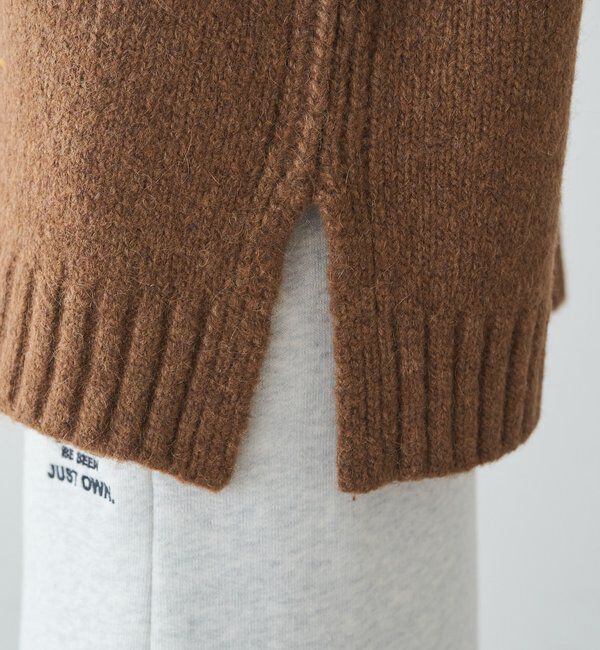  「アルパカ混深Vネックニットプルオーバー」|キャミソール|
