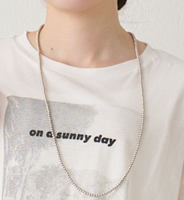  「2WAYボールチェーンネックレス」|ネックレス|