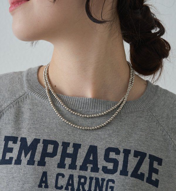  「2WAYボールチェーンネックレス」|ネックレス|