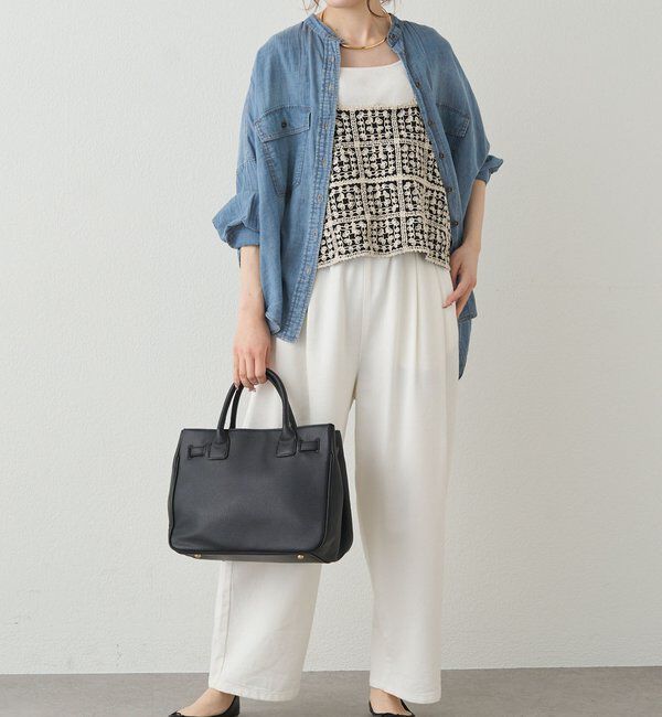  「【リバイバル/新色追加】クロシェ編み風ビスチェ」|キャミソール|