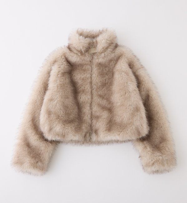  「フェイクファーショートブルゾン」|ダウンベスト・ベスト|