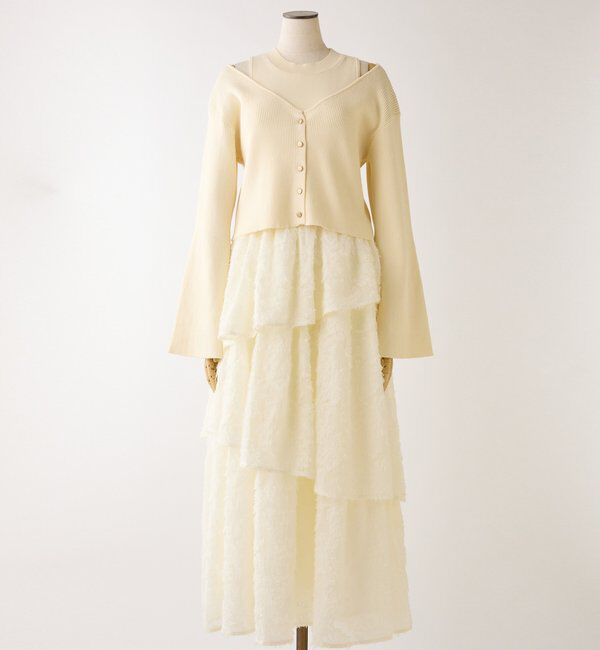  「カーデセットドッキングティアードワンピ」|ワンピース|