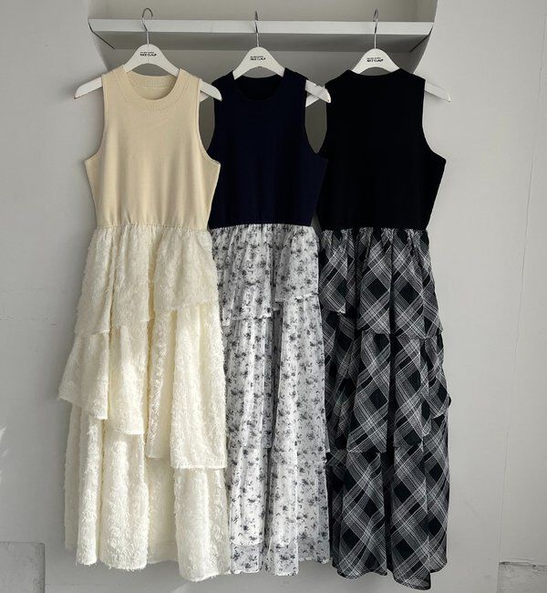  「カーデセットドッキングティアードワンピ」|ワンピース|