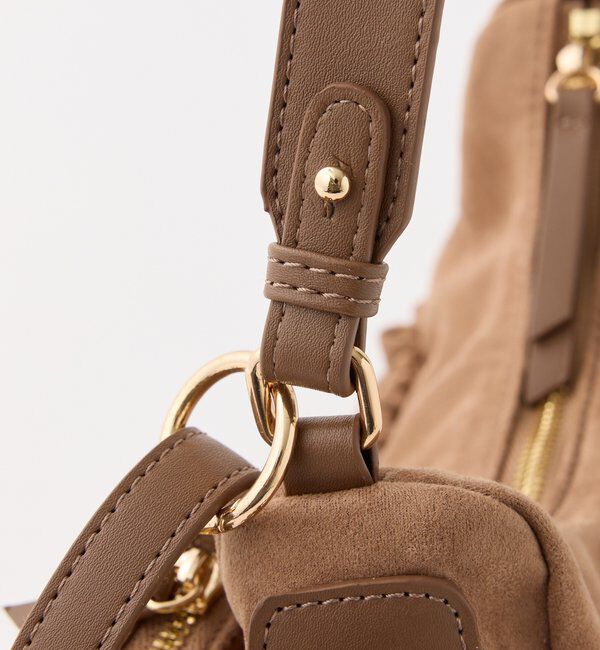  「ミニバッグチャーム付きドロストリボンバッグ」|ショルダー・メッセンジャー|