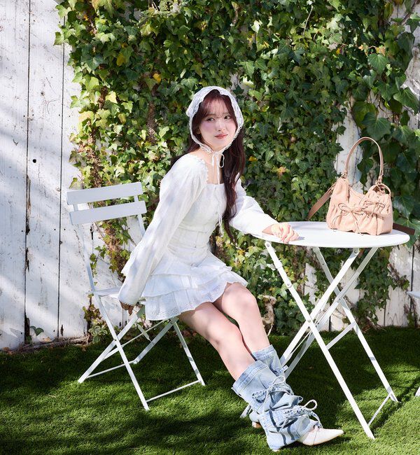  「【Denim Collection】リボンデニムレッグウォーマー」|その他|