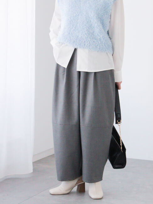 Te chichi TERRASSE「切替カーブパンツ」|その他|グレー