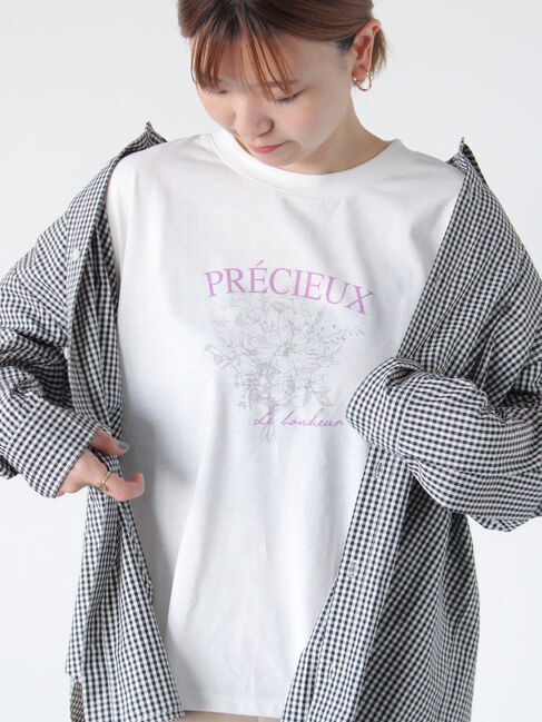 Lugnoncure「アソート柄プリントTシャツ」|Tシャツ・カットソー|オフホワイト