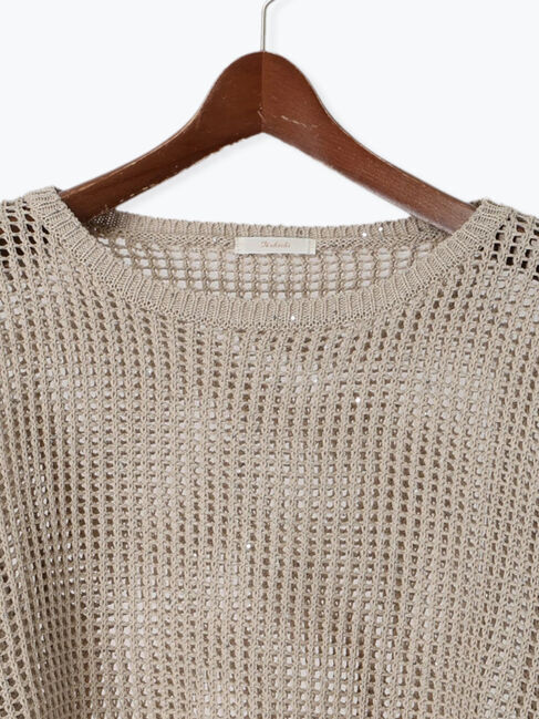 Te chichi「【宮本茉由着用】スパンコールメッシュニット」|ニット・セーター|