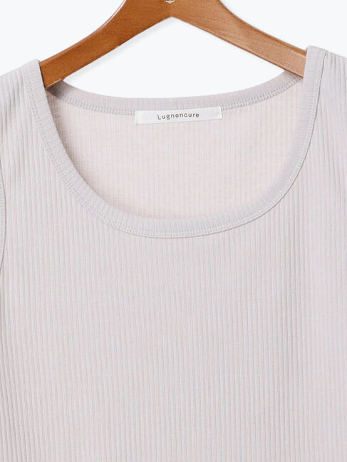 Lugnoncure「【抗菌防臭】リブクルーネックタンクトップ」|タンクトップ|