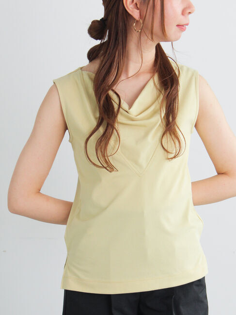 Te chichi「ドレープネックノースリーブトップス」|Tシャツ・カットソー|